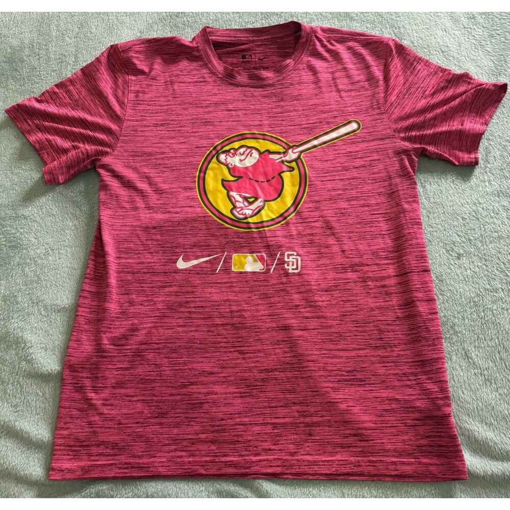Nike San Diego Padres City Connection Medium Tshirt Pink